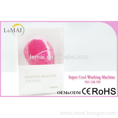 silicone facial cleansing brush for electric facial brush with Vibration